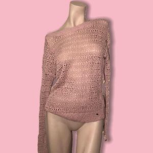 Pink knitted American Eagle sweater